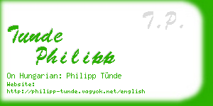tunde philipp business card