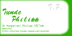 tunde philipp business card